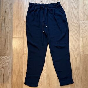 Zara Women's Navy Blue Straight Leg Pants